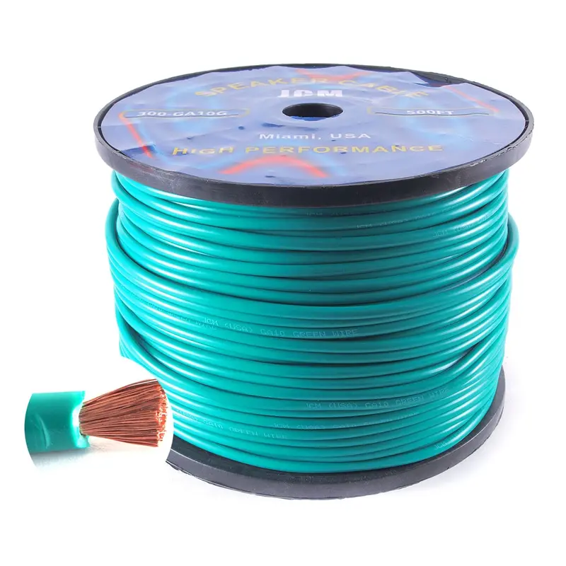 10-Gauge Green Stranded Wire – 500 Feet, 10 AWG, Grounding or Control Wiring