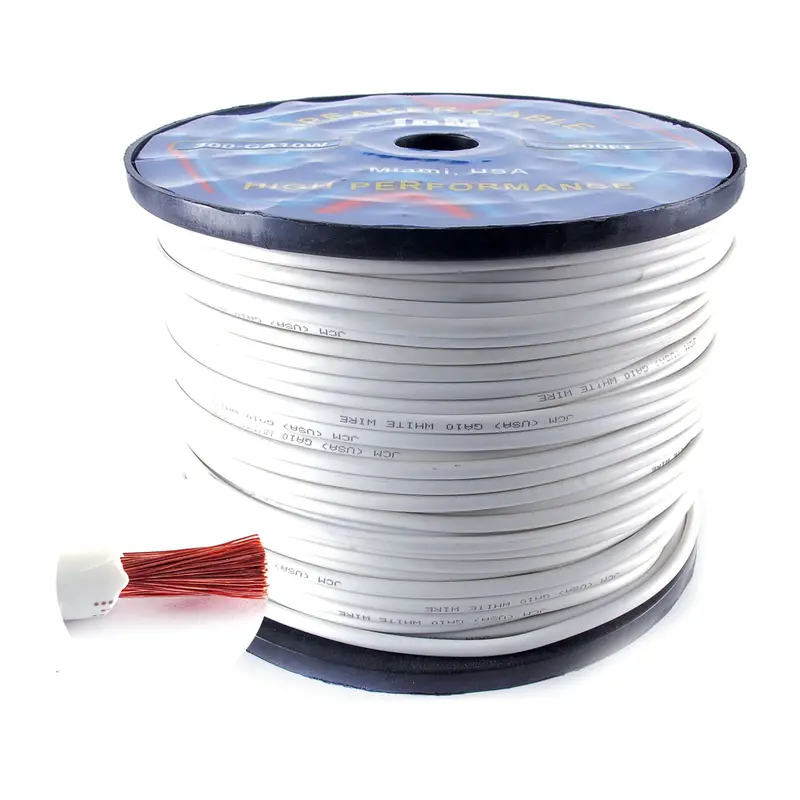 10-Gauge White Electrical Wire – 500 Feet, 10 AWG, Neutral or Low-Voltage Use