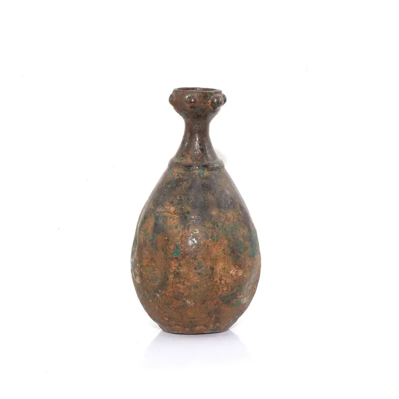 10th-Century Islamic Bronze Oil Flask