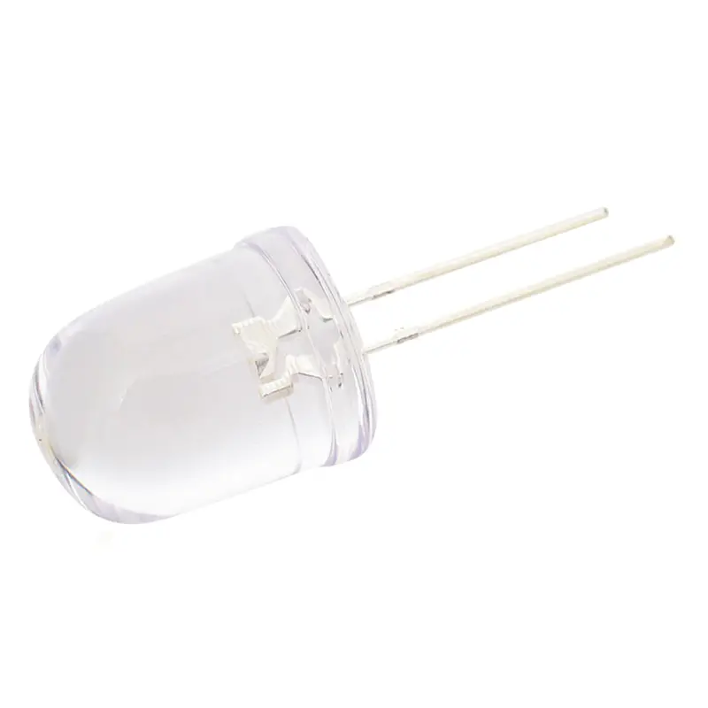 110-B10R 10mm Red LED – 10mm Diameter, High-Intensity, Standard Polarity
