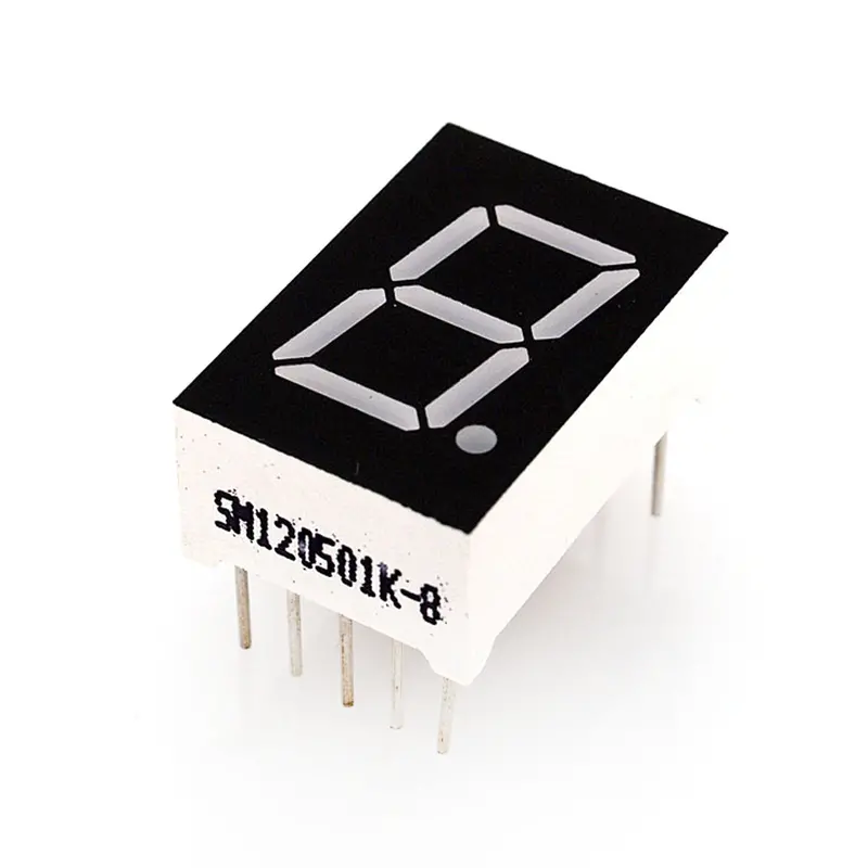 110-DIS1D-RED 0.57-Inch Single-Digit Red 7-Segment LED Display – Cathode, 10-Pin