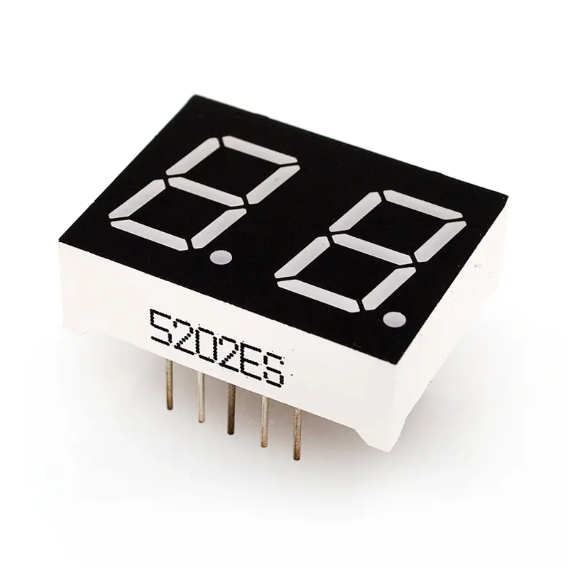 110-DIS2D-RED 0.52-Inch Dual-Digit Red LED Display – Cathode, 10-Pin