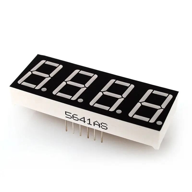 110-DIS4D-RED 0.56-Inch Quad-Digit Red LED Display – Cathode, 12-Pin