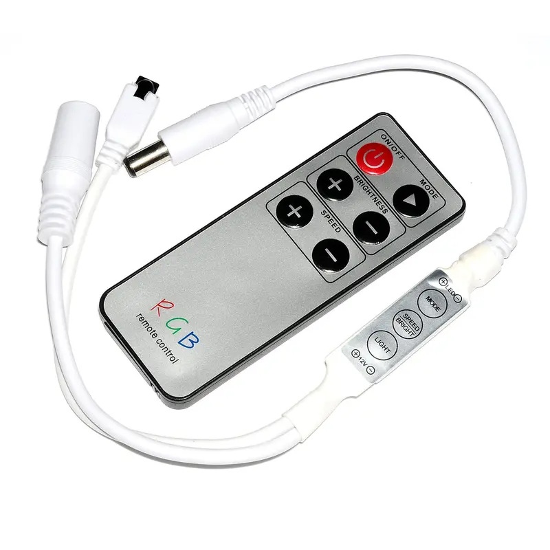 110-RGB-M04 Mini RGB LED Controller – 12V, 6-Button Interface
