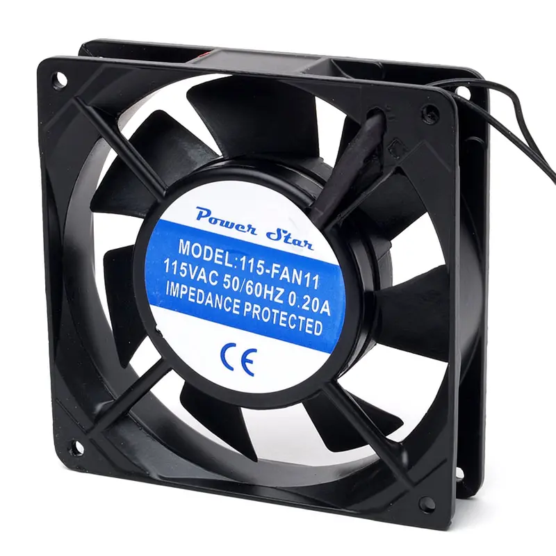 120×25mm 115V AC Fan – 115-FAN11, 4.5-inch Slim Profile Metal Fan