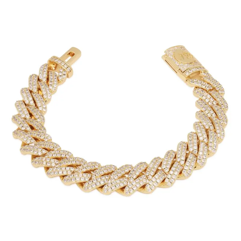 12mm Diamond-Cut Miami Cuban Link Bracelet – Iced