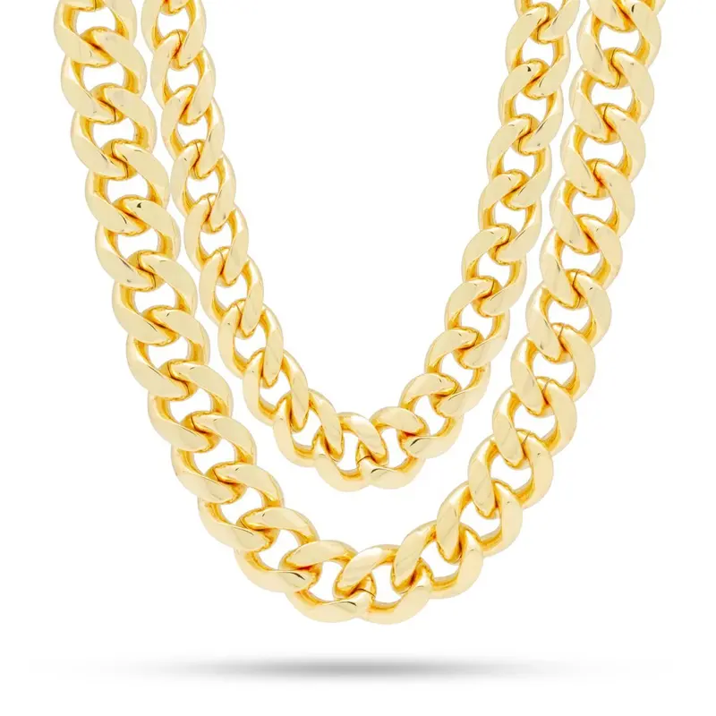12mm Miami Cuban Link Choker Set – Matching Chain & Pendant