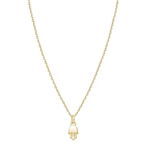 14k Gold Mini Hamsa Charm Necklace