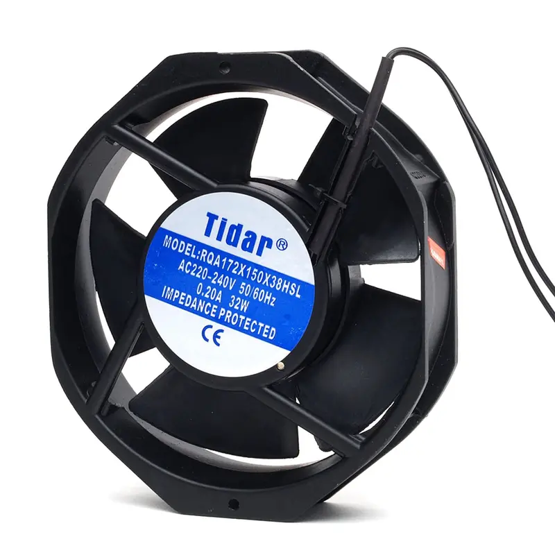 150×38mm 220V AC Fan – 115-FAN15, 6-inch Industrial-Grade Metal Fan