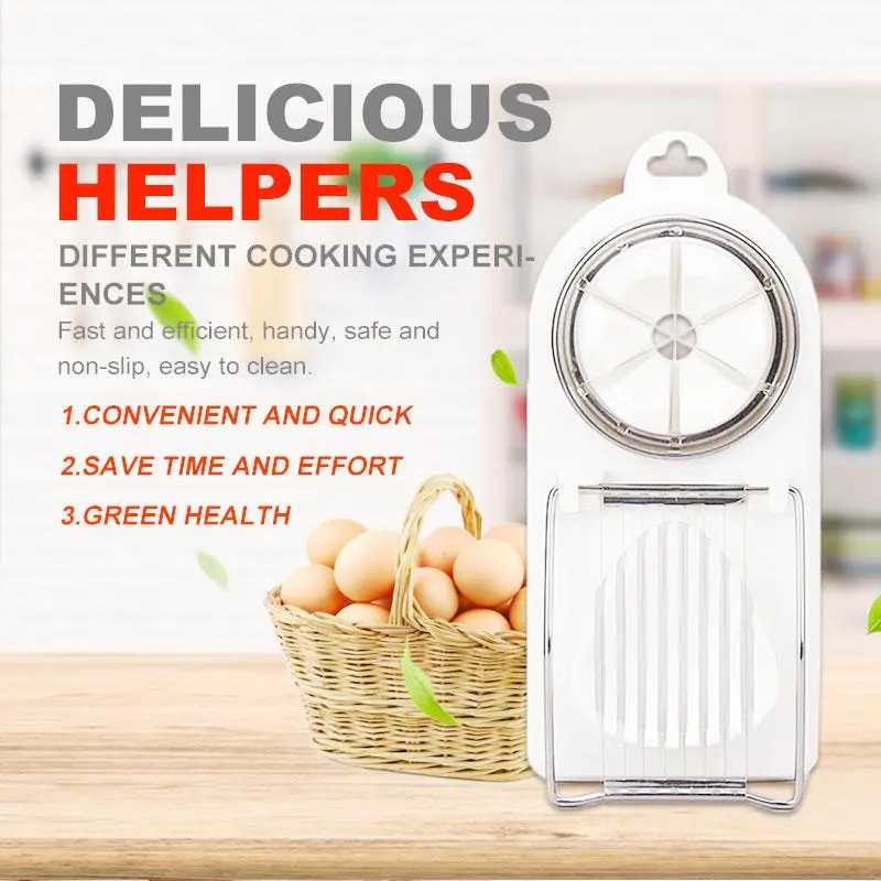 2-in-1 Egg Slicer and Cutter – Dual-Function Kitchen Tool (2-Pack)