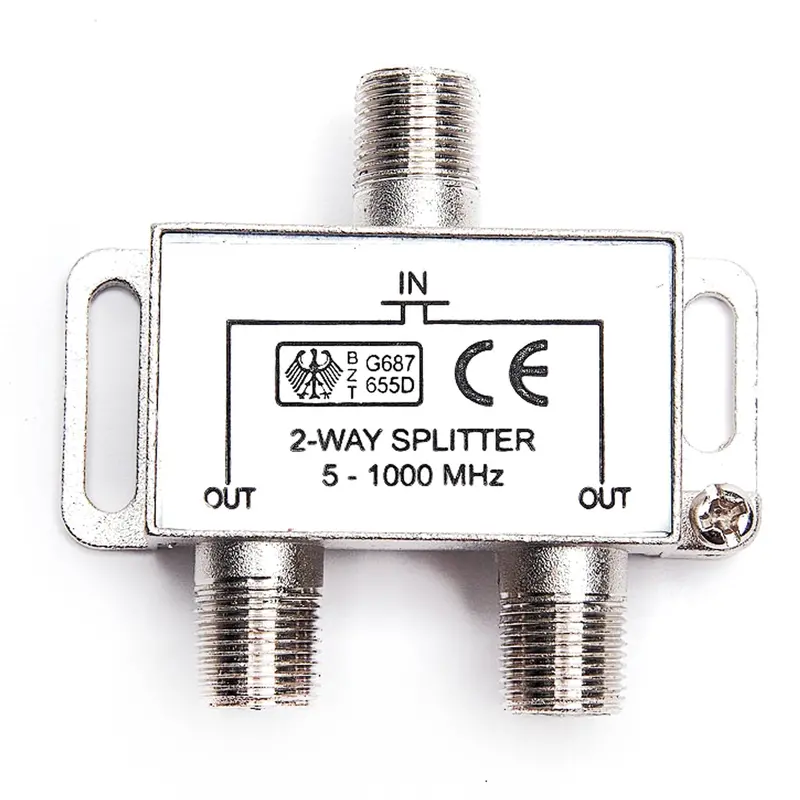 2-Way RF Splitter – 5–1000 MHz Extended-Bandwidth Signal Divider