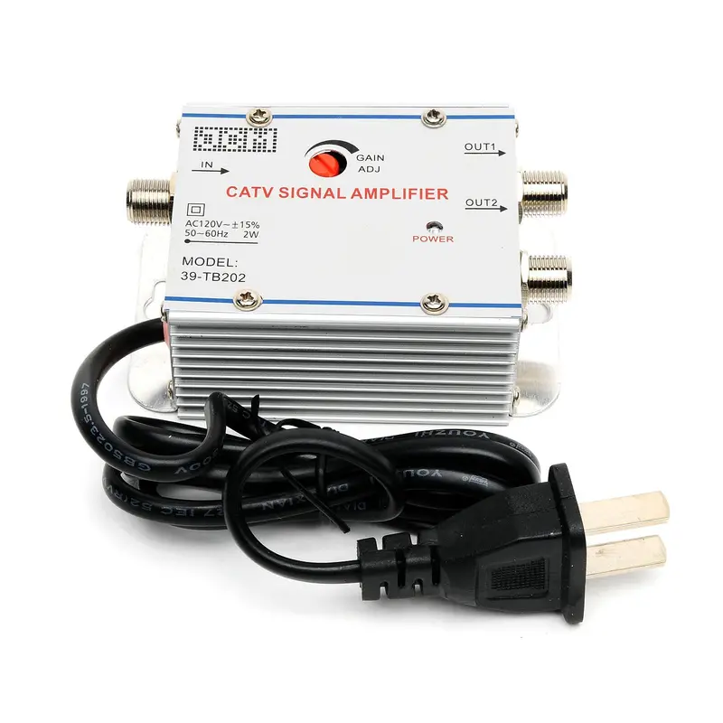 20 dB TV Antenna Preamplifier – 75 Ohm, 2-Output Amplified Distribution