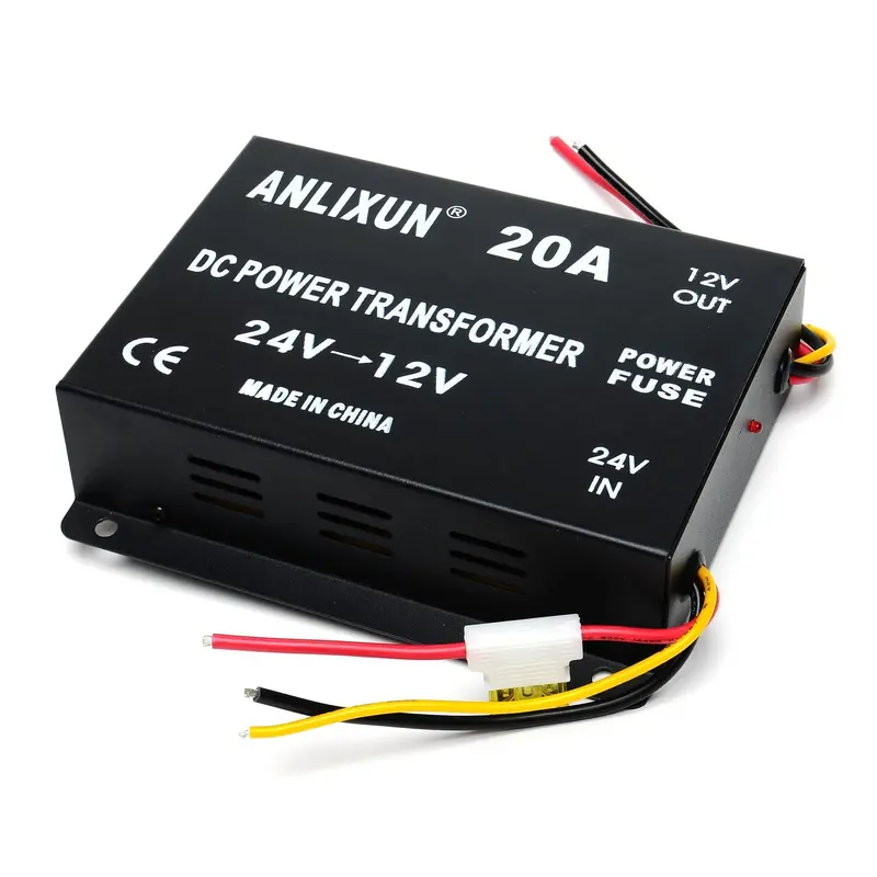 20A High-Efficiency 24V to 12V DC Converter – Compact Design, 400-DC2412V20A