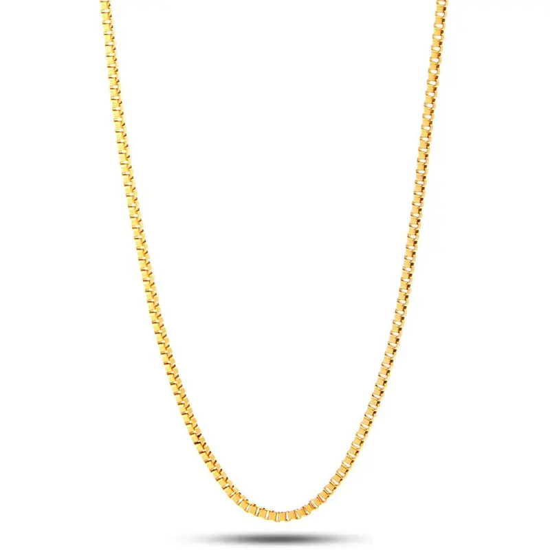 2mm Sterling Silver Box Chain Necklace