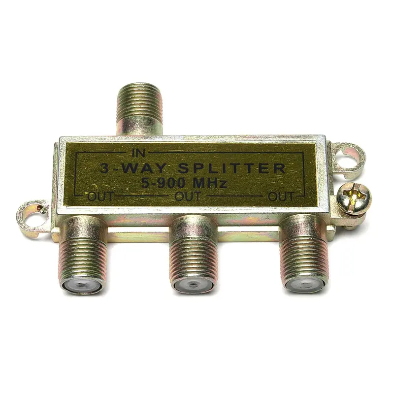 3-Way RF Splitter – 5–900 MHz Broadband Signal Distributor