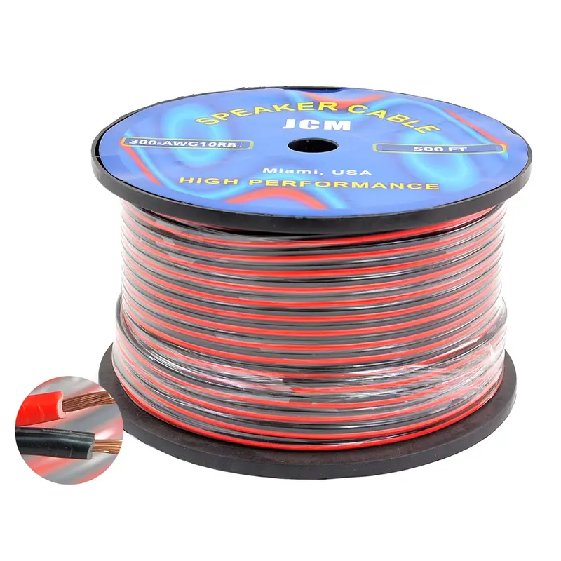 300-AWG10/RB 500-Foot Red/Black 10-Gauge 2-Conductor Speaker Cable