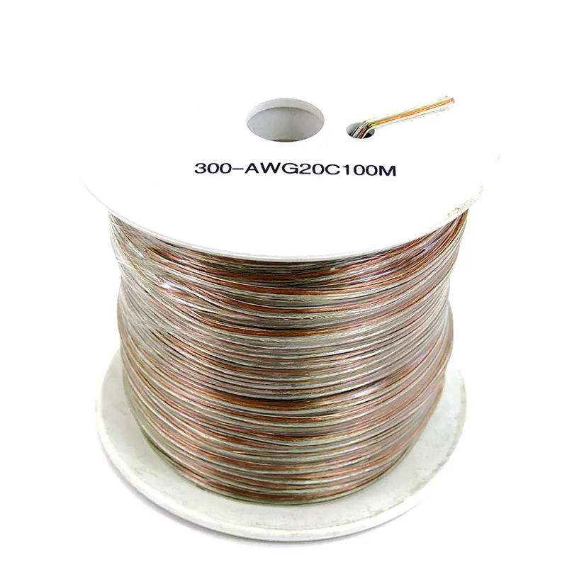 300-AWG20C100M 300-Foot Clear 20-Gauge 2-Conductor Speaker Cable