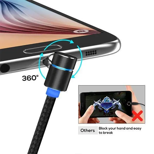 360-Degree Rotating Magnetic Charging Cable