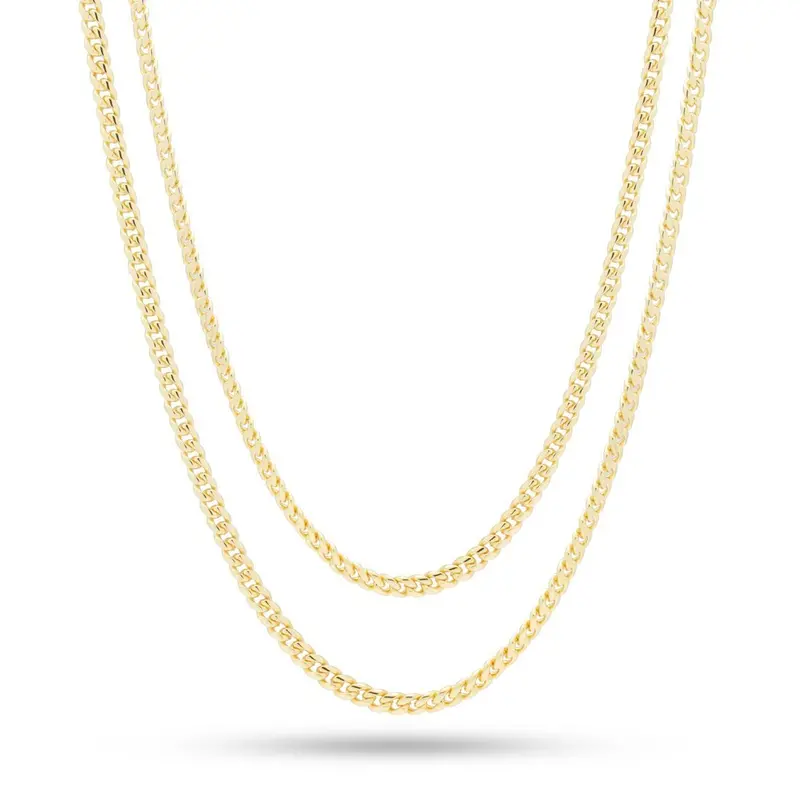 3mm Miami Cuban Link Choker Set – Sleek & Secure Fit