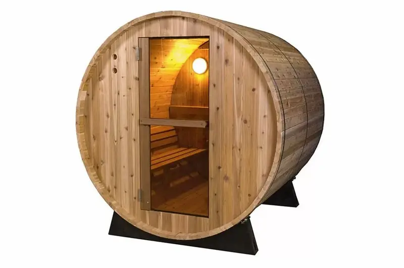 4-Foot Rustic Barrel Sauna