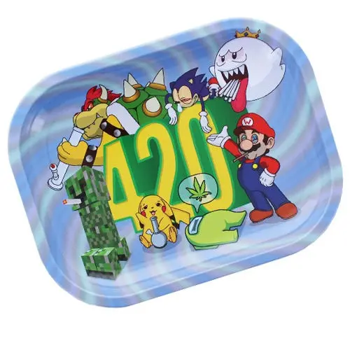 420 Cartoon-Themed Rolling Tray