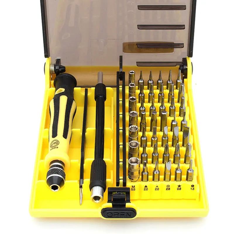 45-Piece Heavy-Duty Screwdriver Kit – Reinforced Bit Storage Case