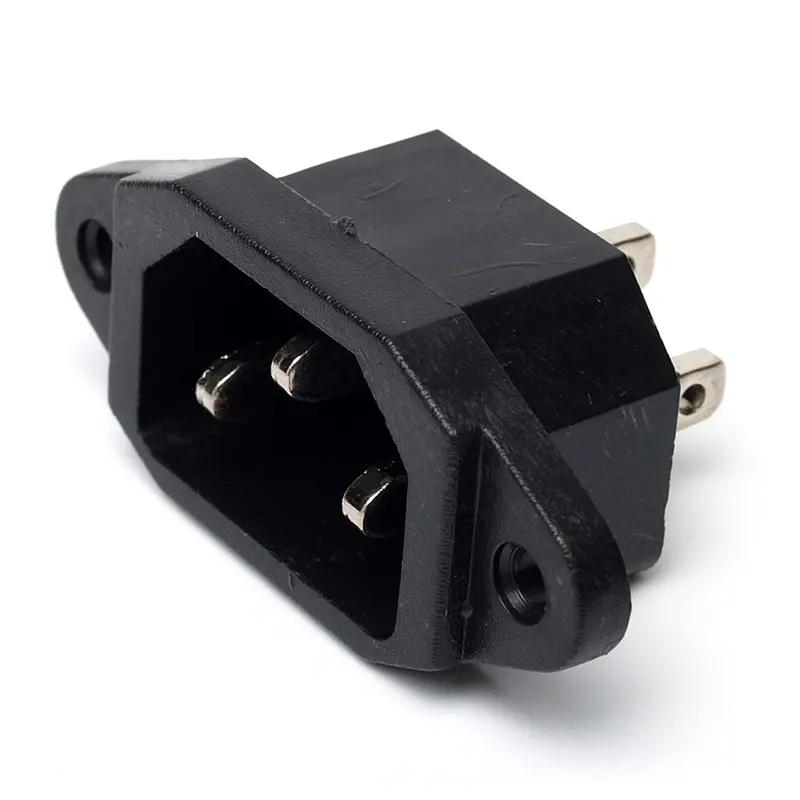 45-U102 Black 3-Pin AC Power Plug