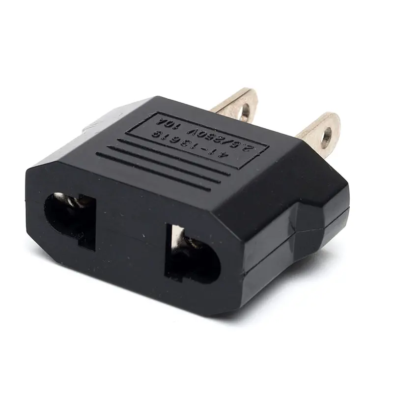 45-U105 AC Flat Plug Paired with Round AC Jack