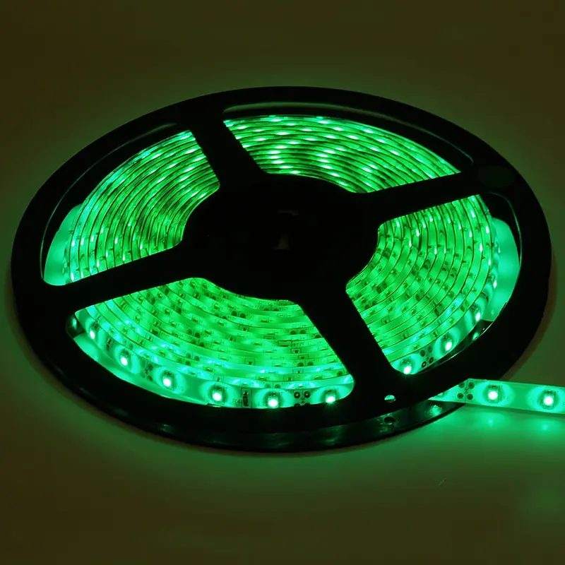5-Meter Green 3528 LED Strip – 60 LEDs per Meter, 12V DC