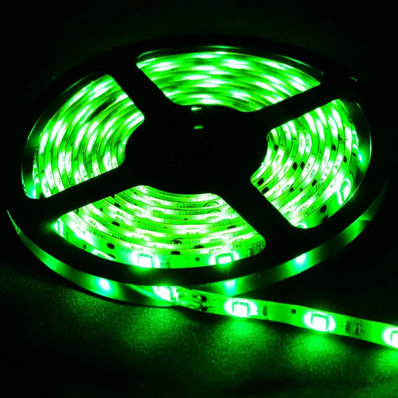 5-Meter Green 5050 LED Strip – 30 LEDs per Meter, 12V DC