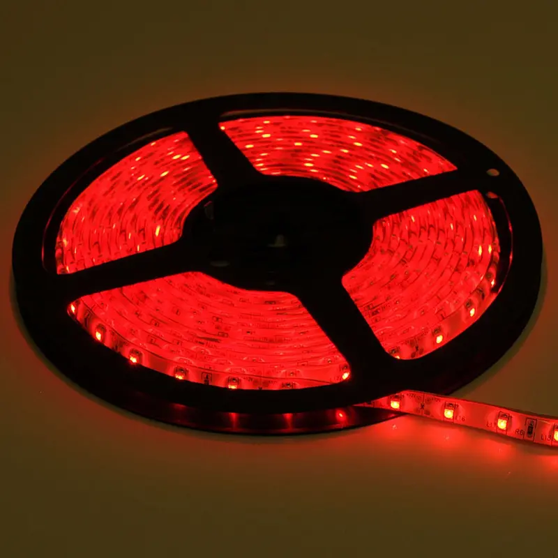5-Meter Red 3528 LED Strip – 60 LEDs per Meter, 12V DC