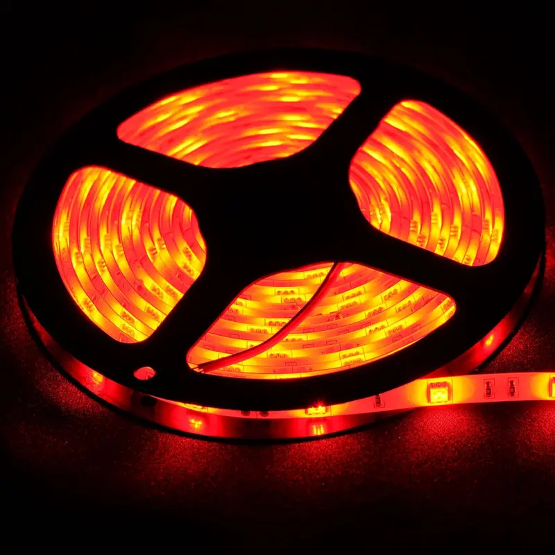 5-Meter Red 5050 LED Strip – 30 LEDs per Meter, 12V DC