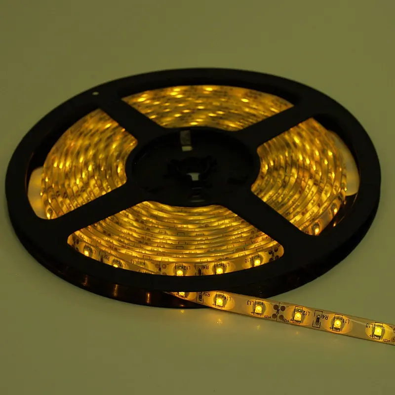 5-Meter Yellow 3528 LED Strip – 60 LEDs per Meter, 12V DC