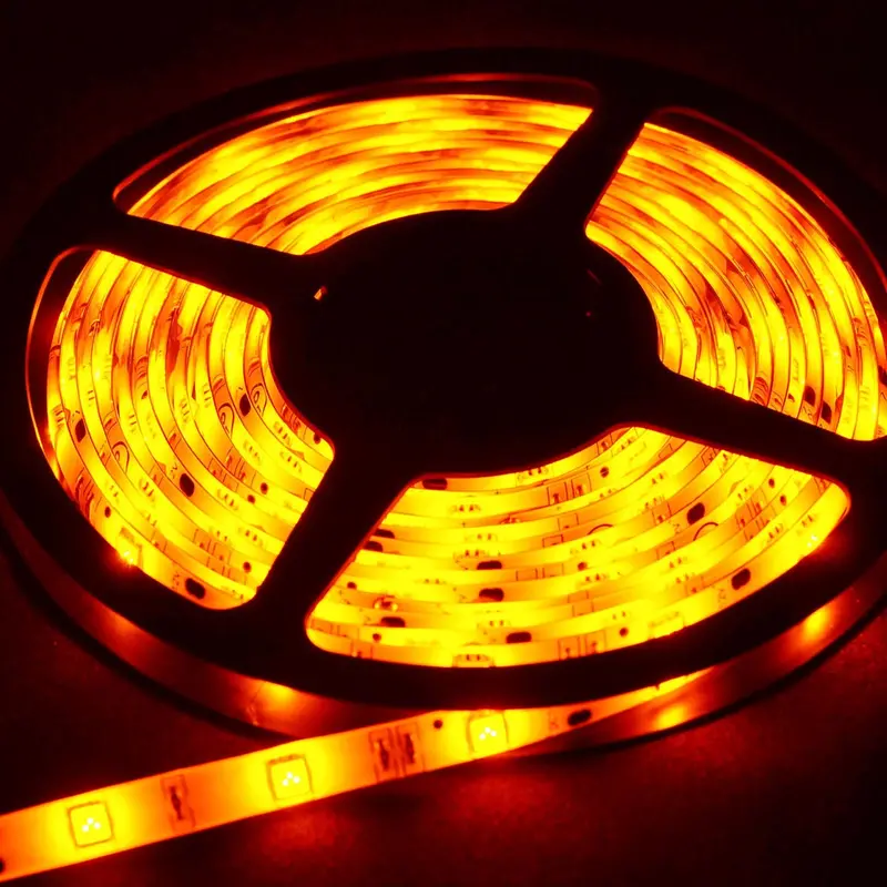 5-Meter Yellow 5050 LED Strip – 30 LEDs per Meter, 12V DC