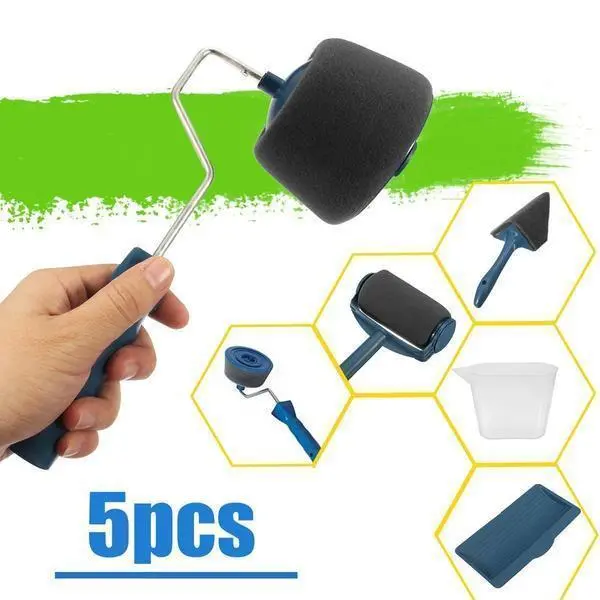5-Piece Paint Roller Brush Set – DIY Wall & Ceiling Kit