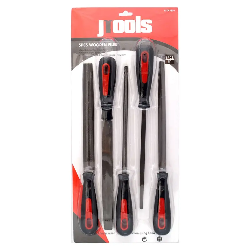 59-TK3805 Set of 5 Double-Cut Mill Files (8-Inch)