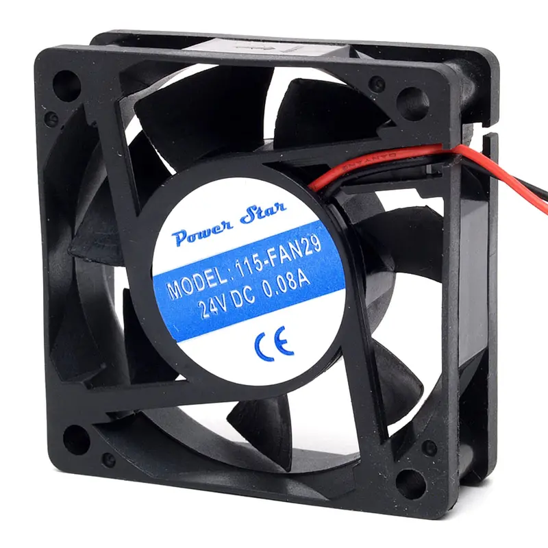 60×20mm 24V DC Fan – 115-FAN29, 2.5W High-Efficiency Brushless Fan with Leads