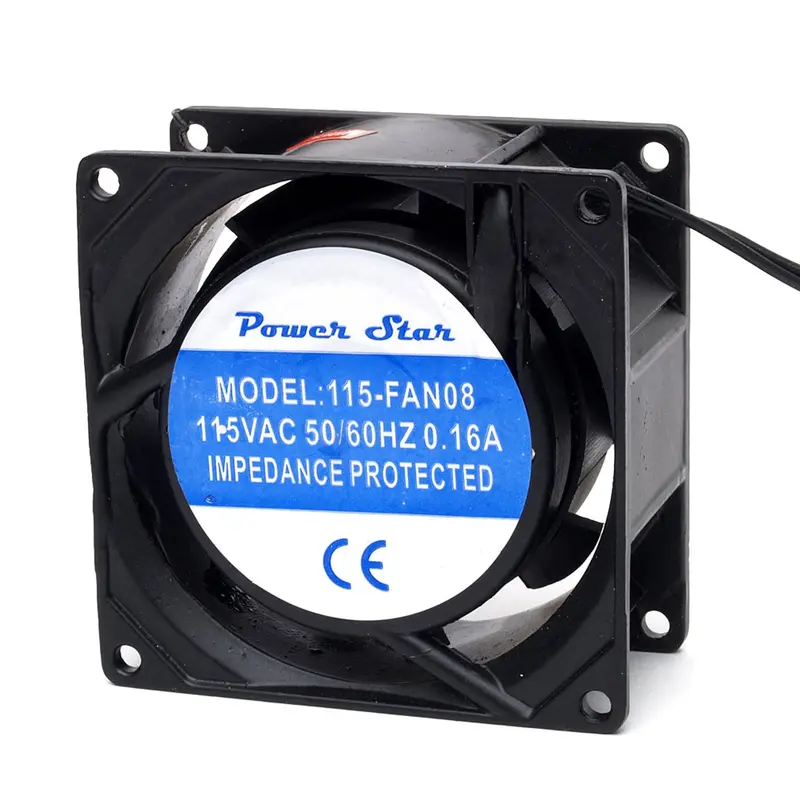 80×38mm 115V AC Fan – 115-FAN08, 3-inch Industrial Metal Fan