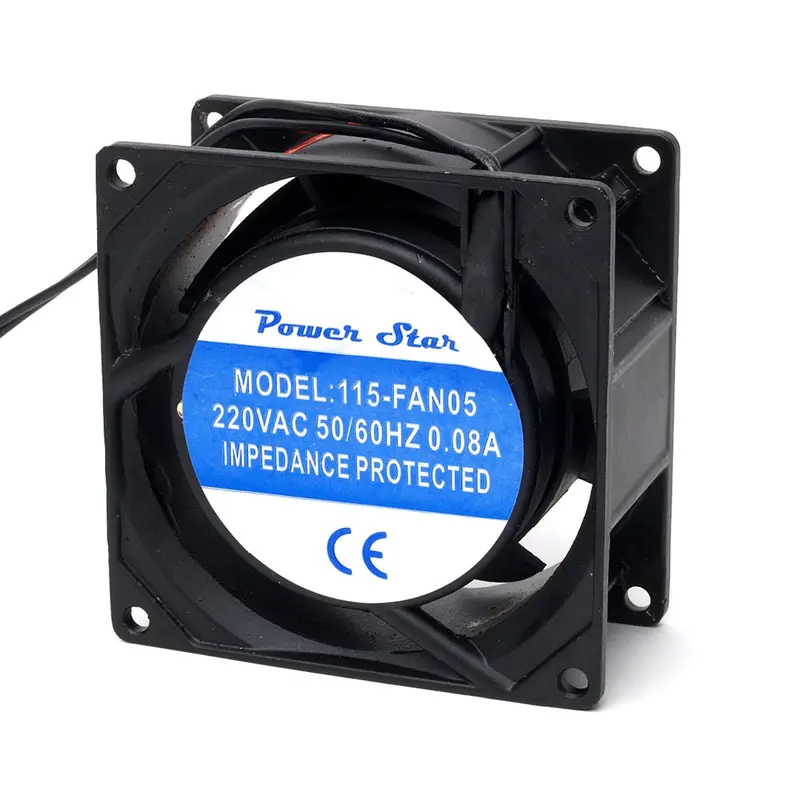 80×38mm AC Fan – 115-FAN05, 3-inch 220V Metal Cooling Fan