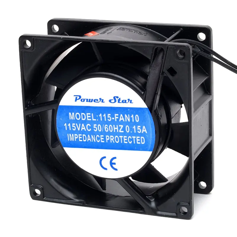 92×38mm 115V AC Fan – 115-FAN10, 3.5-inch Heavy-Duty Metal Fan