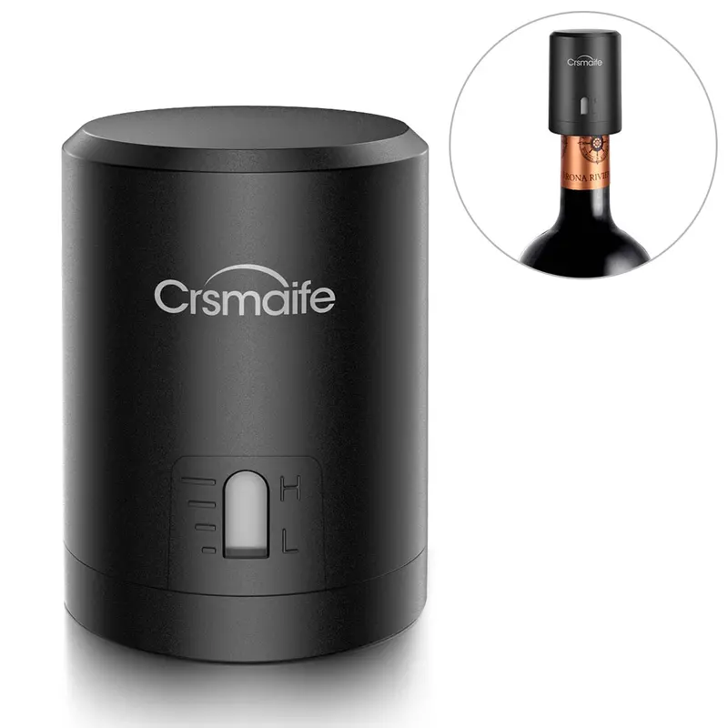 ABS Vacuum Wine Saver Pump – Red Wine Bottle Stopper with Sealing System to Preserve Freshness and Flavor
