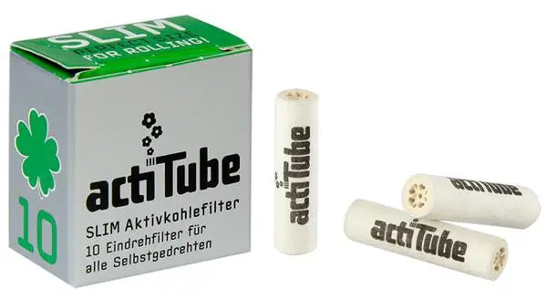 ActiTube Slim 7mm Activated Carbon Rolling Tube (Pack of 10)