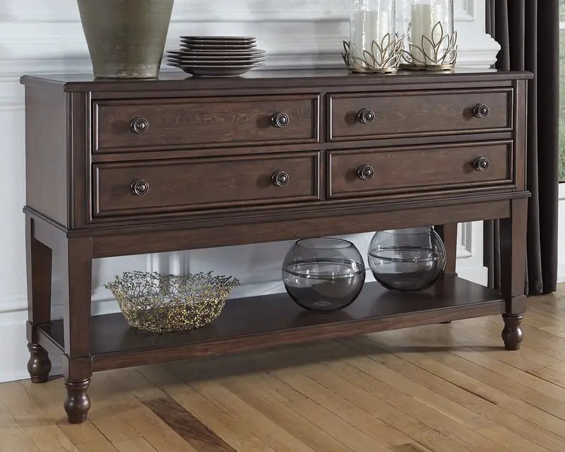 Adinton Dining Room Server with Cabinet and Open Shelving