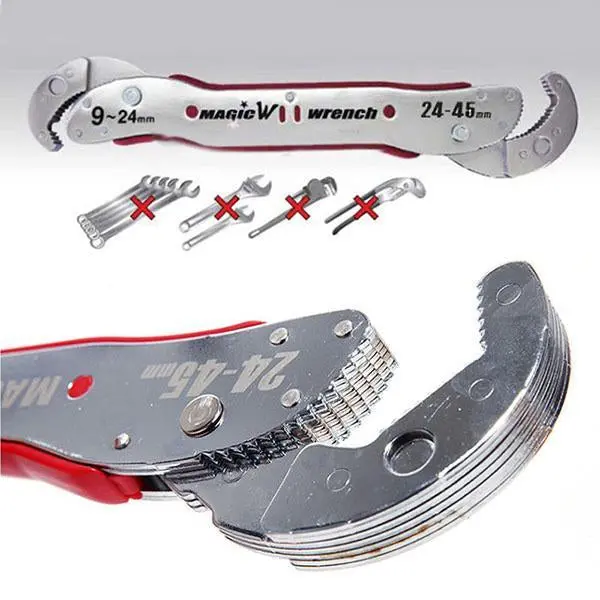 Adjustable Multi-Sized Wrench for DIY and Repair