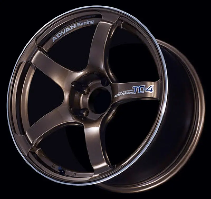 Advan TC4 17×8 Inch Umber Bronze Metallic Alloy Wheel – 4×100 Bolt Pattern, +35 Offset