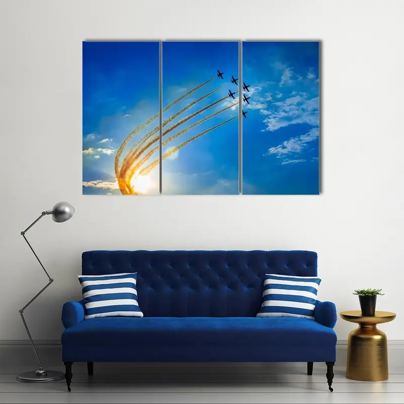 Aerial Demonstration Team at Airshow Canvas Art
