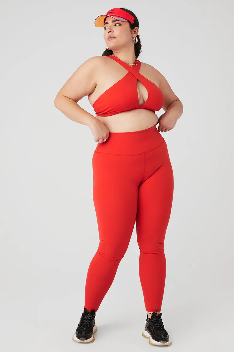 Airbrush Destination Bra and Legging Set in Red Hot Summer