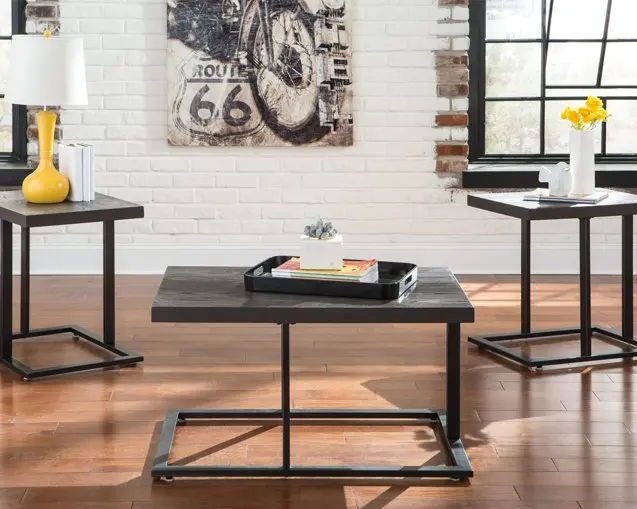 Airdon Nesting Table Set – Three Tiered Wooden Tables