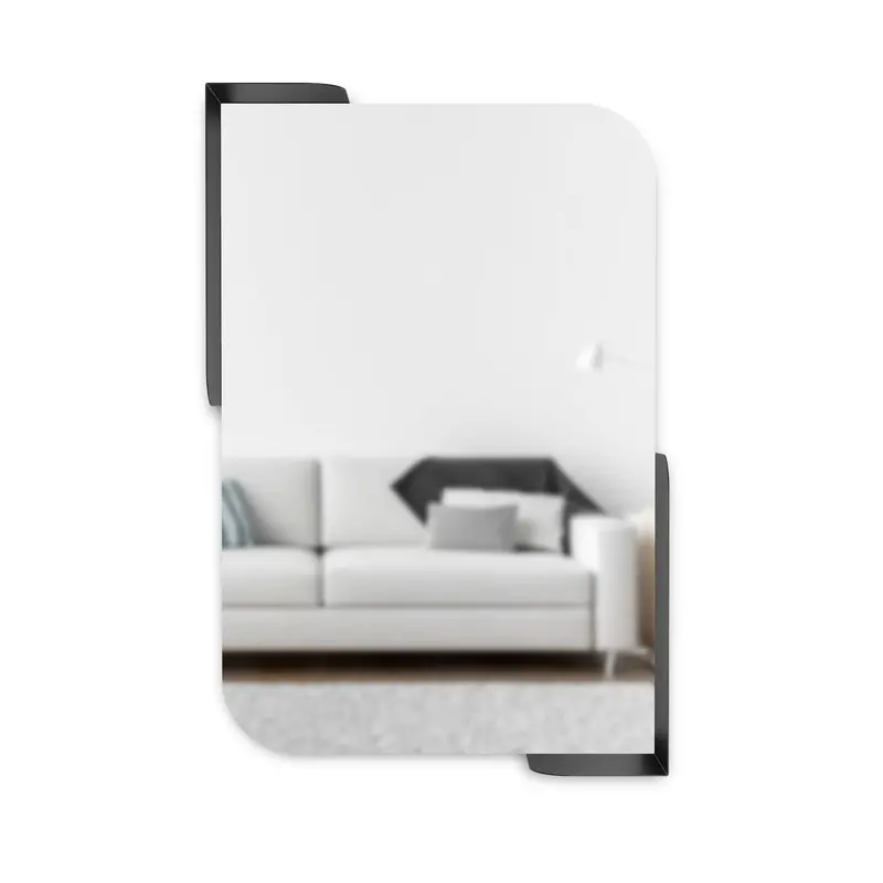 Alcove Functional Mirror with Integrated Shelves