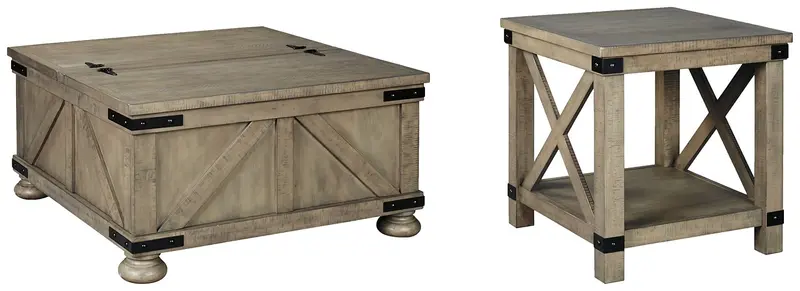 Aldwin Compact 2-Piece Table Duo for Small Spaces